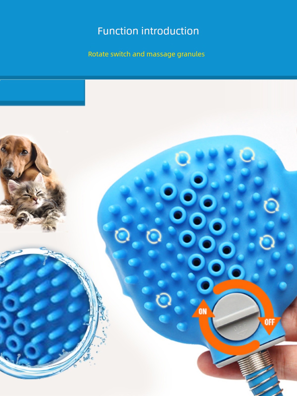 Bath Artifact Nozzle Bichon Shower Head Dog