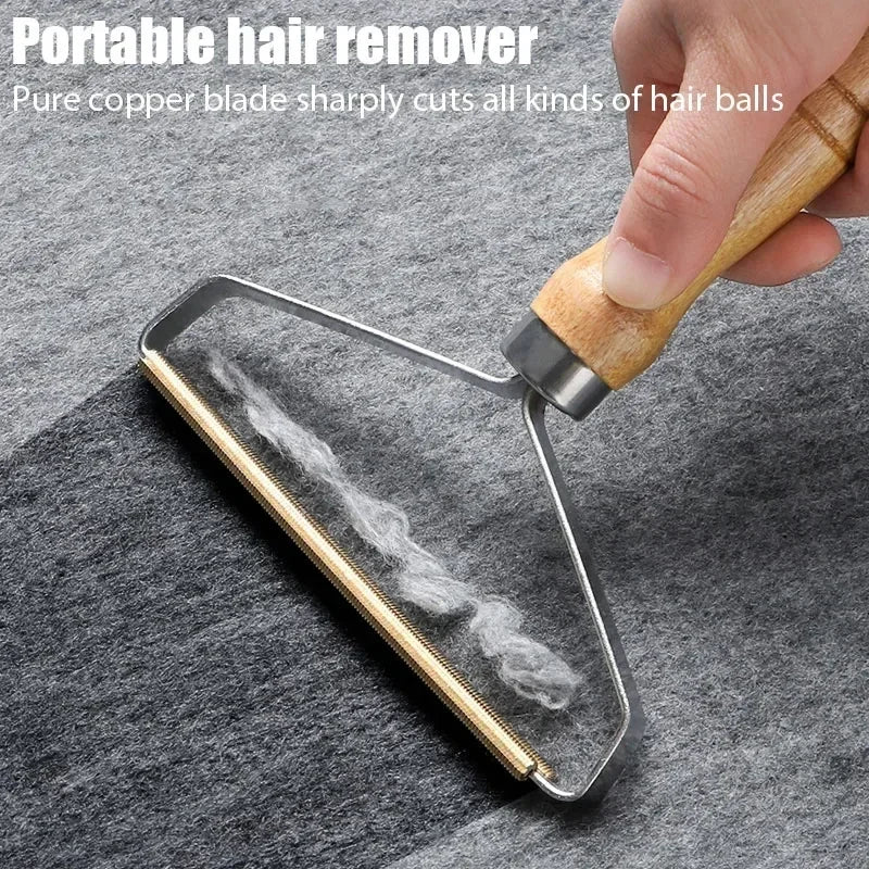 Pet Hair Remover Portable Manual Scraper Lint Cleaner Sticky Brush Cat Hair Removal Brush Hair Removal Tool