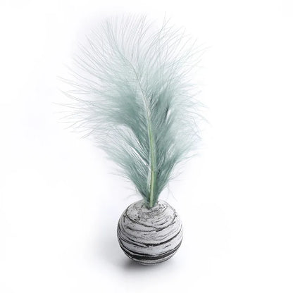 1/3/5 Pcs Cat Toy Ball Feather Funny Cat Toy Star Ball Plus Foam Ball Throwing Toys  Interactive Plush Throwing Toys
