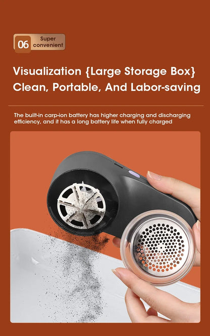 Lint Remover for Clothing LED Digital Electric Pellet Fluff Remover USB Rechargeable