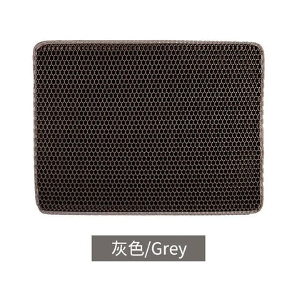 Waterproof Environmental Reusable Double Layers EVA Cat Sand Trapping Mat Non-slip Easy-to-clean Cat Litter Box Pad Mat