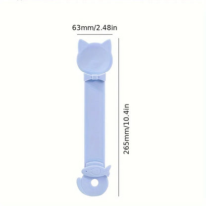 1/3PCS Cat Strip Feeder Spoon Long Handle Lickable Wet Food Feeder for Cats Pet Meat Mud Food Squeeze Dispense Spoon