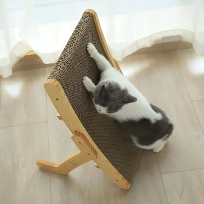 Wood Anti Cat Scratcher Cat Scratch Board Bed 3 In 1 Pad Vertical Pet Cat Toys Grinding Nail Scraper Mat Training Grinding Claw